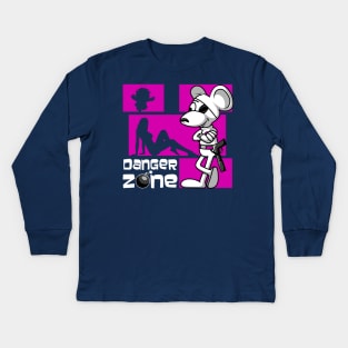 Danger Zone Kids Long Sleeve T-Shirt